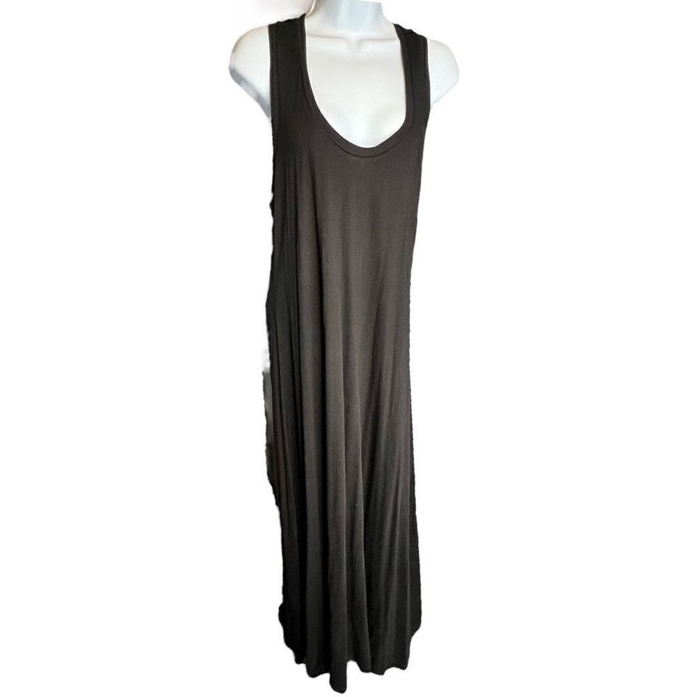 Tysa Women's Sleeveless Scoop Neck Racerback Maxi Long Dress Black Size 3/L NWT